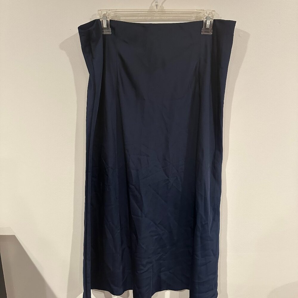 J. Crew Navy Slip Skirt Size Large